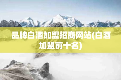 品牌白酒加盟招商网站(白酒加盟前十名)