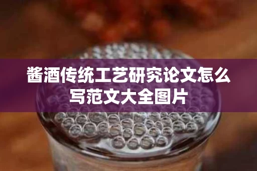酱酒传统工艺研究论文怎么写范文大全图片