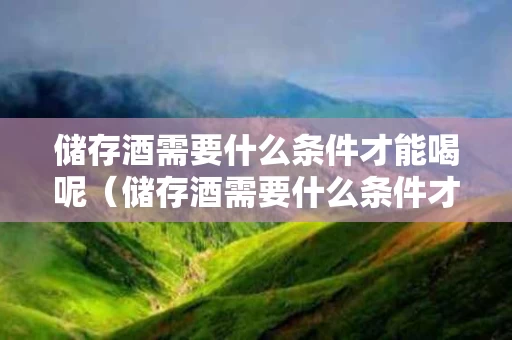 储存酒需要什么条件才能喝呢（储存酒需要什么条件才能喝呢知乎）