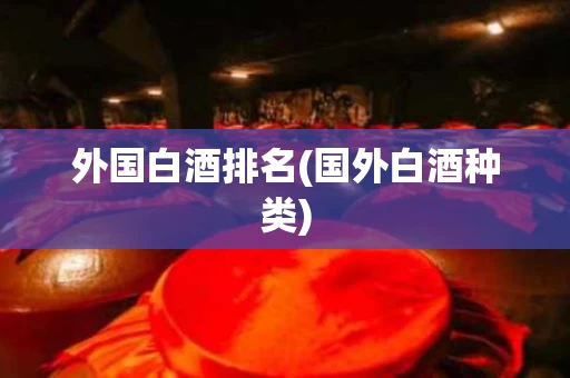 外国白酒排名(国外白酒种类)