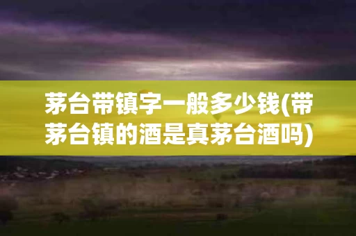 茅台带镇字一般多少钱(带茅台镇的酒是真茅台酒吗)