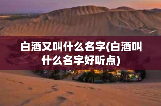 白酒又叫什么名字(白酒叫什么名字好听点)