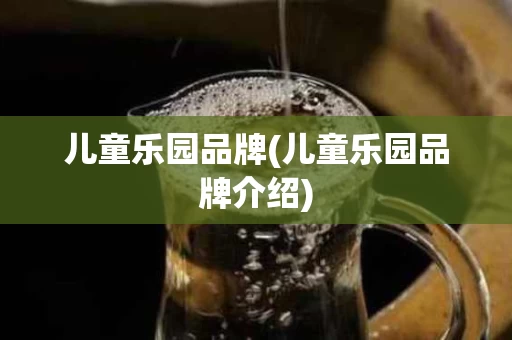 儿童乐园品牌(儿童乐园品牌介绍)