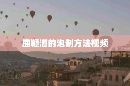 鹿鞭酒的泡制方法视频