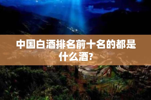 中国白酒排名前十名的都是什么酒?