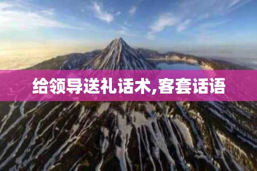 给领导送礼话术,客套话语