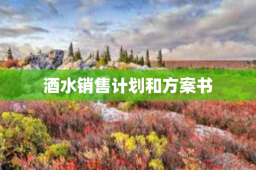 酒水销售计划和方案书