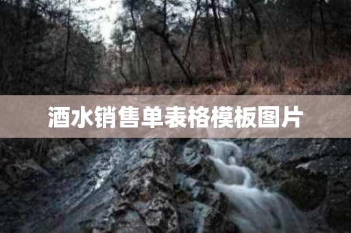 酒水销售单表格模板图片