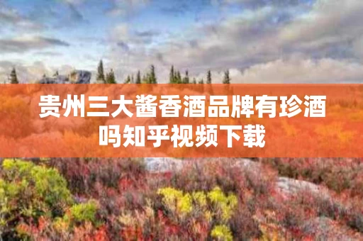 贵州三大酱香酒品牌有珍酒吗知乎视频下载