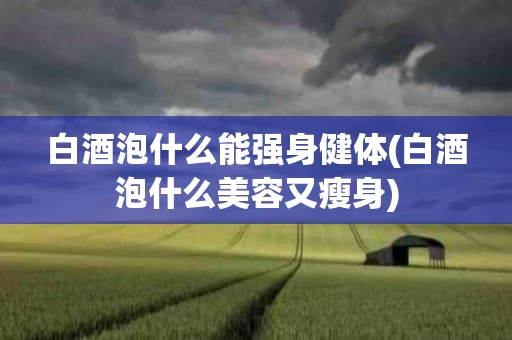 白酒泡什么能强身健体(白酒泡什么美容又瘦身)