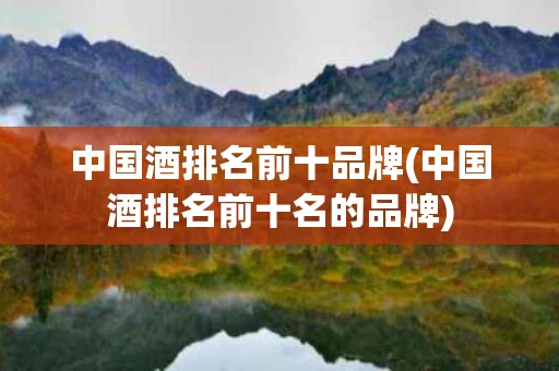 中国酒排名前十品牌(中国酒排名前十名的品牌)