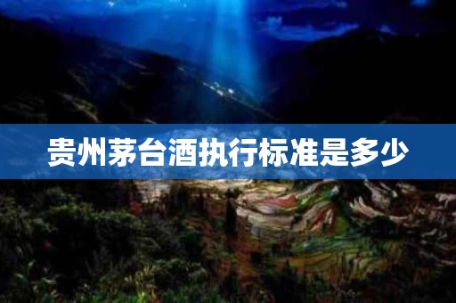 贵州茅台酒执行标准是多少