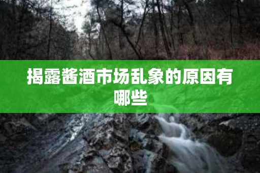 揭露酱酒市场乱象的原因有哪些