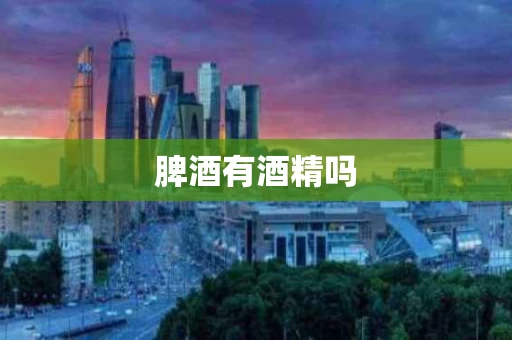 脾酒有酒精吗