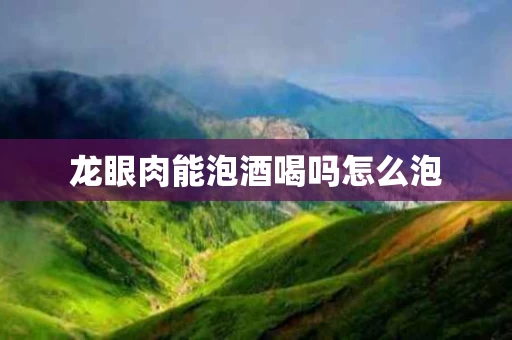 龙眼肉能泡酒喝吗怎么泡