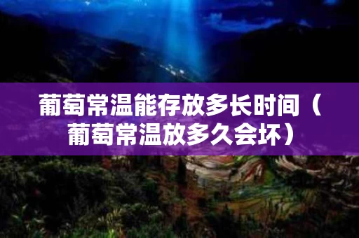 葡萄常温能存放多长时间（葡萄常温放多久会坏）
