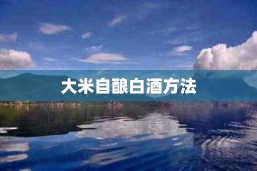 大米自酿白酒方法