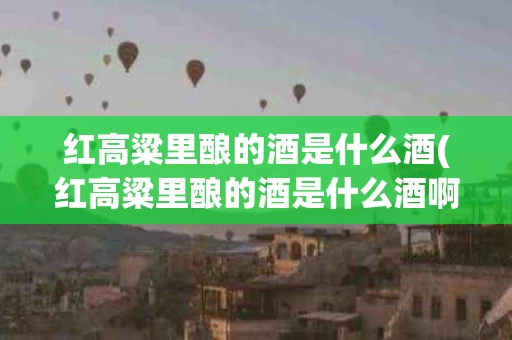 红高粱里酿的酒是什么酒(红高粱里酿的酒是什么酒啊)