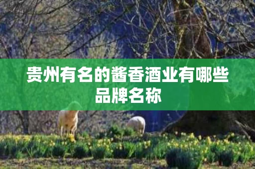 贵州有名的酱香酒业有哪些品牌名称