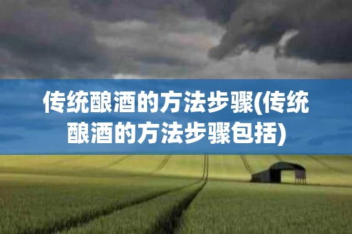 传统酿酒的方法步骤(传统酿酒的方法步骤包括)