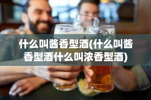 什么叫酱香型酒(什么叫酱香型酒什么叫浓香型酒)