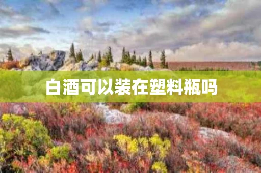 白酒可以装在塑料瓶吗