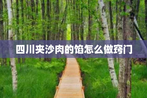 四川夹沙肉的馅怎么做窍门