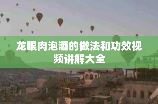 龙眼肉泡酒的做法和功效视频讲解大全
