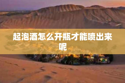 起泡酒怎么开瓶才能喷出来呢