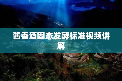酱香酒固态发酵标准视频讲解