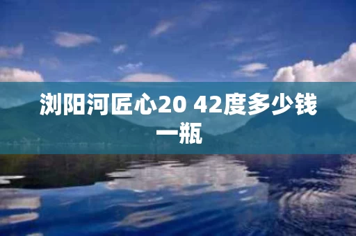 浏阳河匠心20 42度多少钱一瓶
