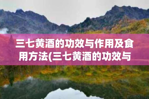 三七黄酒的功效与作用及食用方法(三七黄酒的功效与作用及食用方法视频)