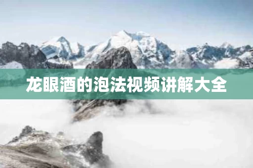 龙眼酒的泡法视频讲解大全