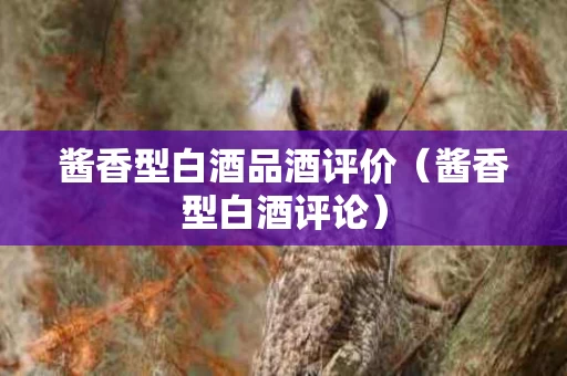 酱香型白酒品酒评价（酱香型白酒评论）