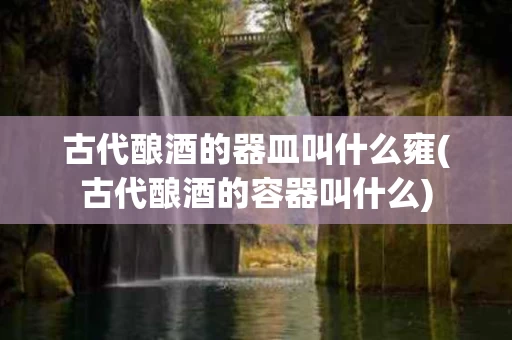 古代酿酒的器皿叫什么雍(古代酿酒的容器叫什么)