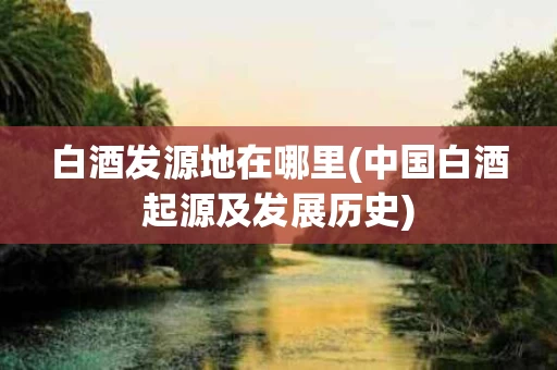 白酒发源地在哪里(中国白酒起源及发展历史)