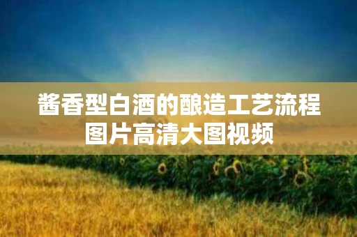 酱香型白酒的酿造工艺流程图片高清大图视频