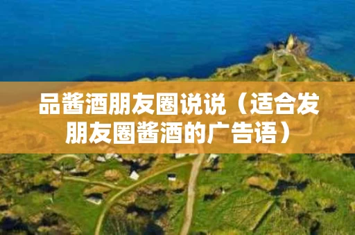 品酱酒朋友圈说说（适合发朋友圈酱酒的广告语）