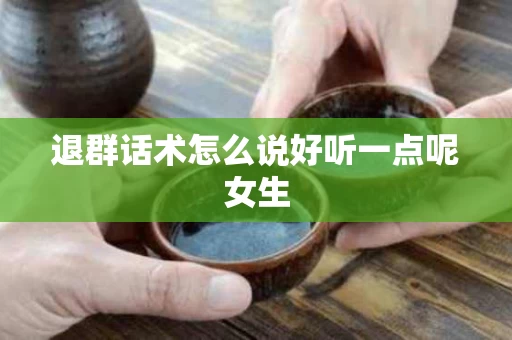 退群话术怎么说好听一点呢女生