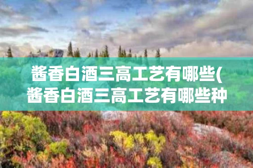 酱香白酒三高工艺有哪些(酱香白酒三高工艺有哪些种类)