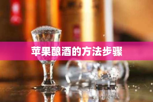 苹果酿酒的方法步骤