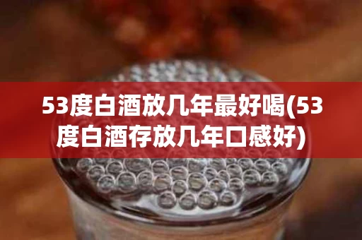 53度白酒放几年最好喝(53度白酒存放几年口感好)