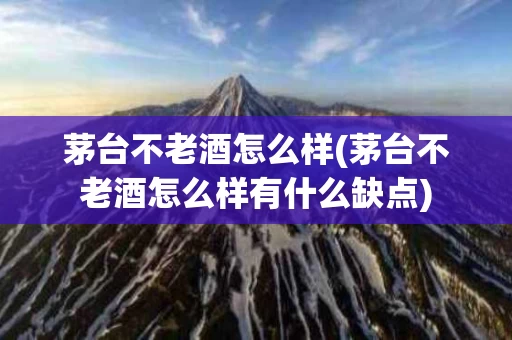 茅台不老酒怎么样(茅台不老酒怎么样有什么缺点)