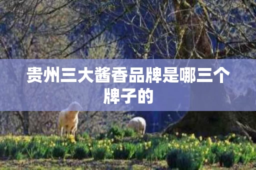 贵州三大酱香品牌是哪三个牌子的