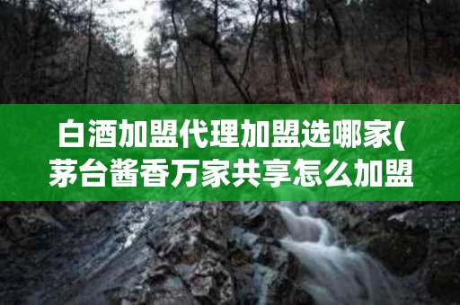 白酒加盟代理加盟选哪家(茅台酱香万家共享怎么加盟)