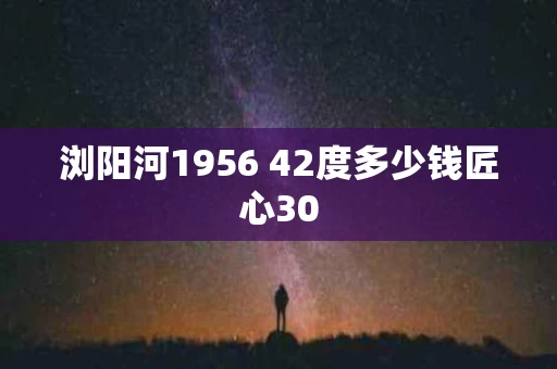 浏阳河1956 42度多少钱匠心30