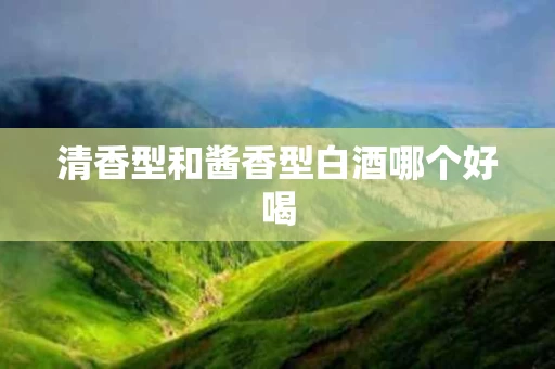清香型和酱香型白酒哪个好喝
