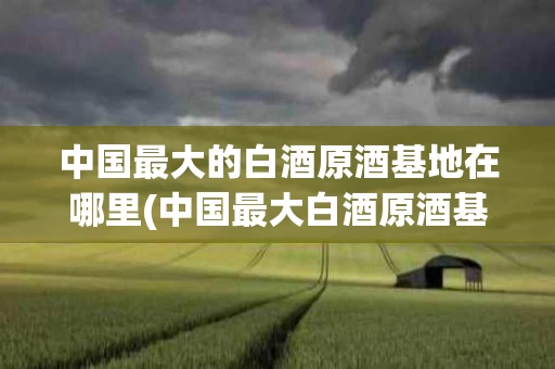 中国最大的白酒原酒基地在哪里(中国最大白酒原酒基地是哪里)