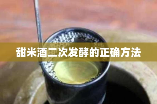 甜米酒二次发酵的正确方法