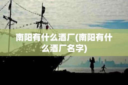 南阳有什么酒厂(南阳有什么酒厂名字)